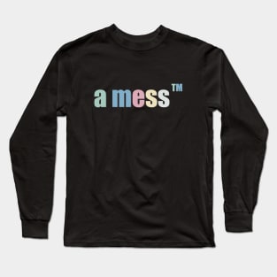 a mess pastel colors Long Sleeve T-Shirt